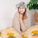 Coperta terapeutica originale - Rivestimento in cotone con forme gialle