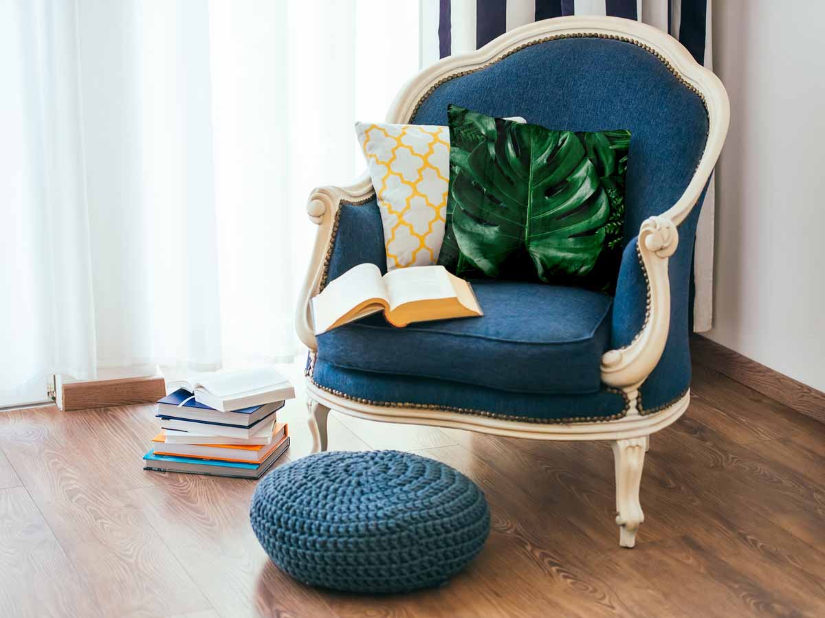Cuscino per la salute con pianta di Monstera