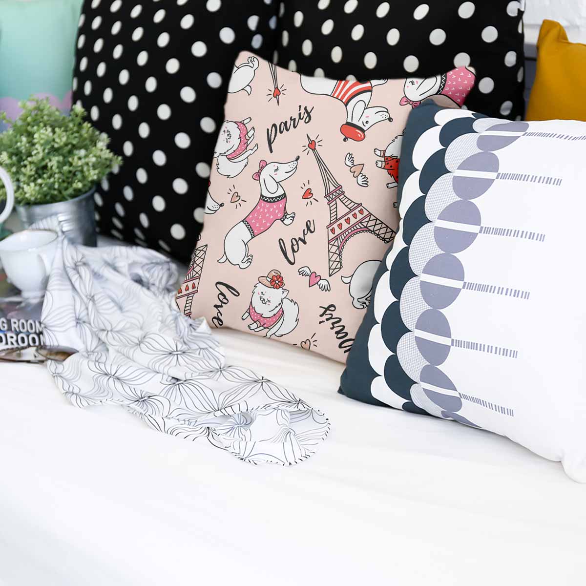 Cuscino salute cane a Parigi