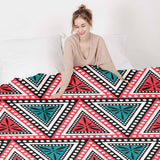 Coperta terapeutica originale - Rivestimento in cotone con triangoli colorati