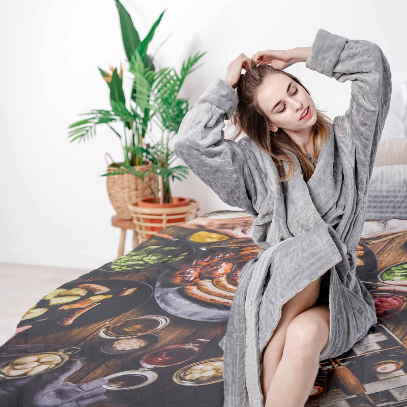 Coperta terapeutica originale - Rivestimento in cotone con piatto per salsicce