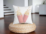 Cuscino sanitario bianco con popcorn