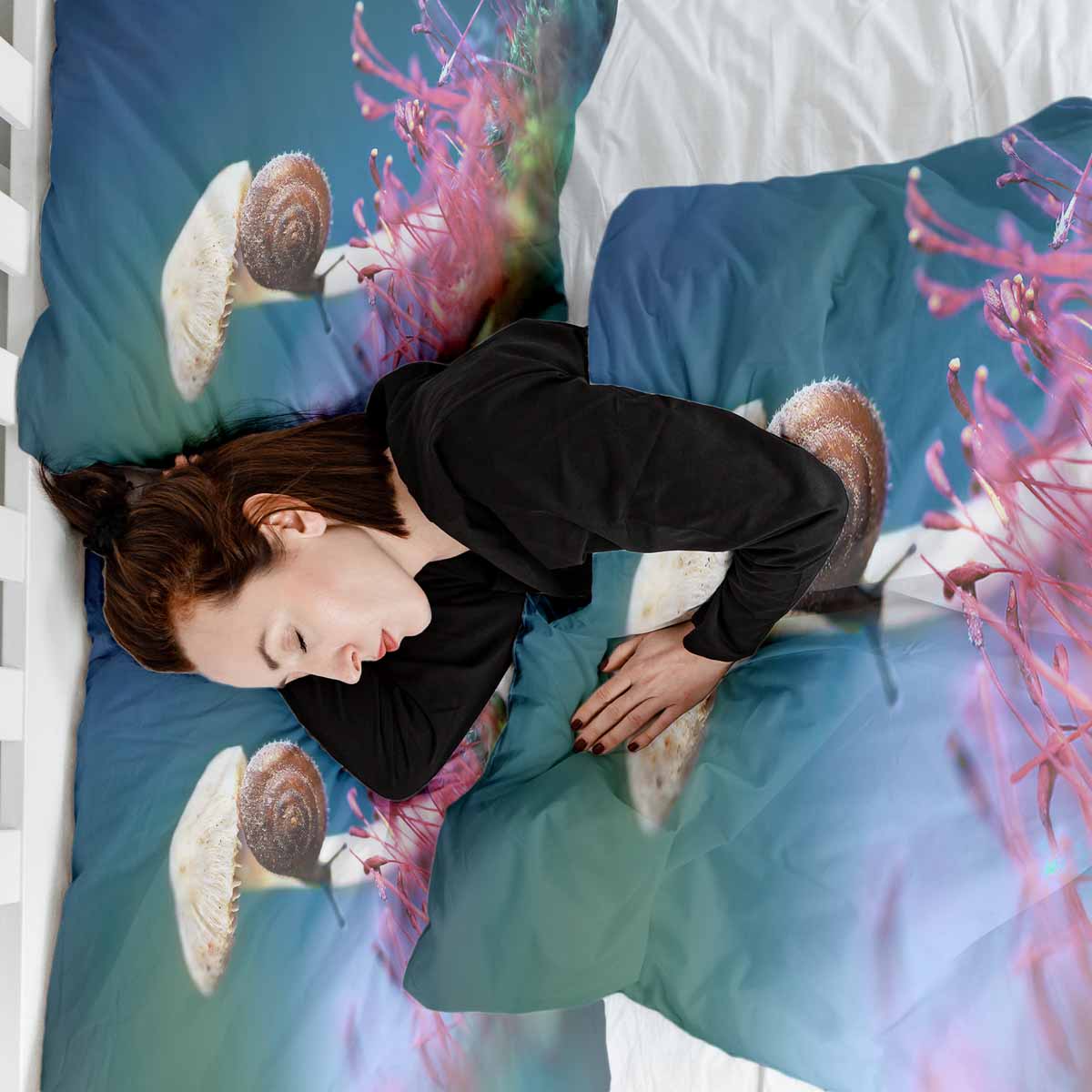 Coperta terapeutica originale - Rivestimento in cotone con fungo e lumaca