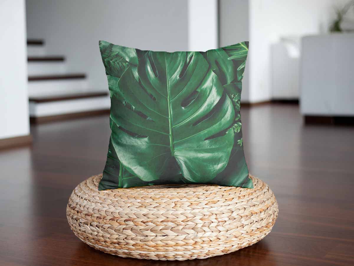 Cuscino per la salute con pianta di Monstera