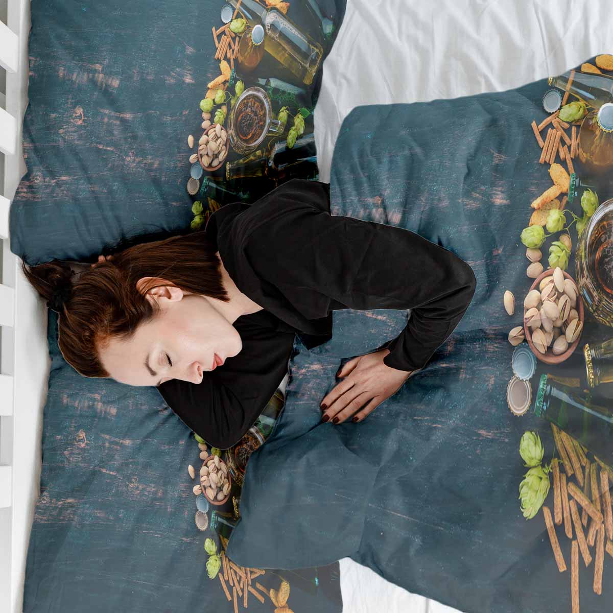 Set di biancheria da letto con coperta terapeutica sera italiana