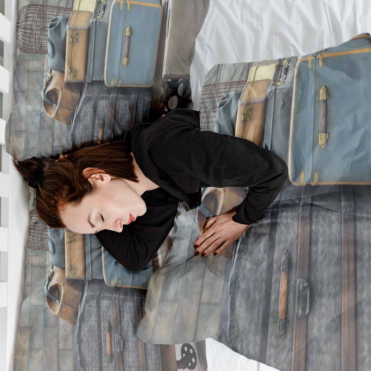 Set di biancheria da letto con coperte terapeutiche e scatole