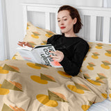 Coperta terapeutica originale - Rivestimento in cotone con forme gialle