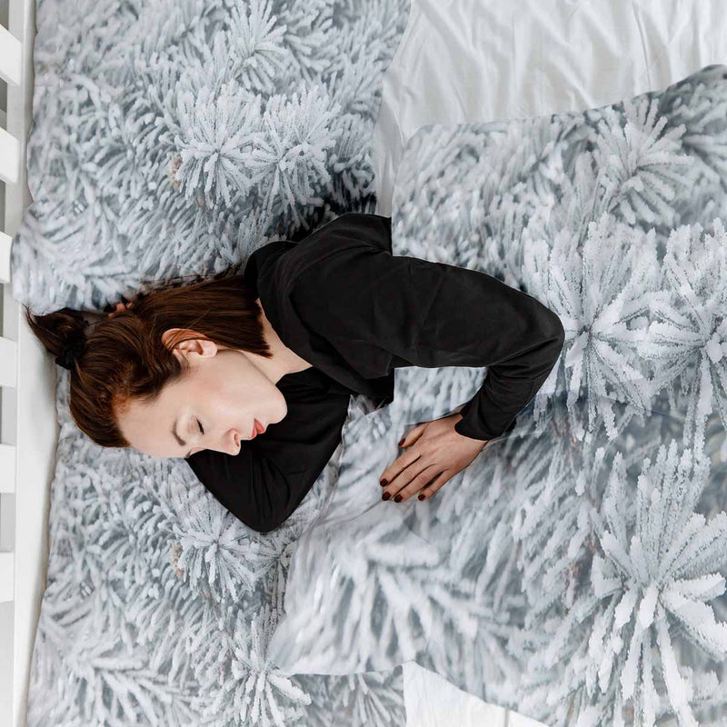 Coperta terapeutica originale - Rivestimento in cotone con stalattiti di ghiaccio