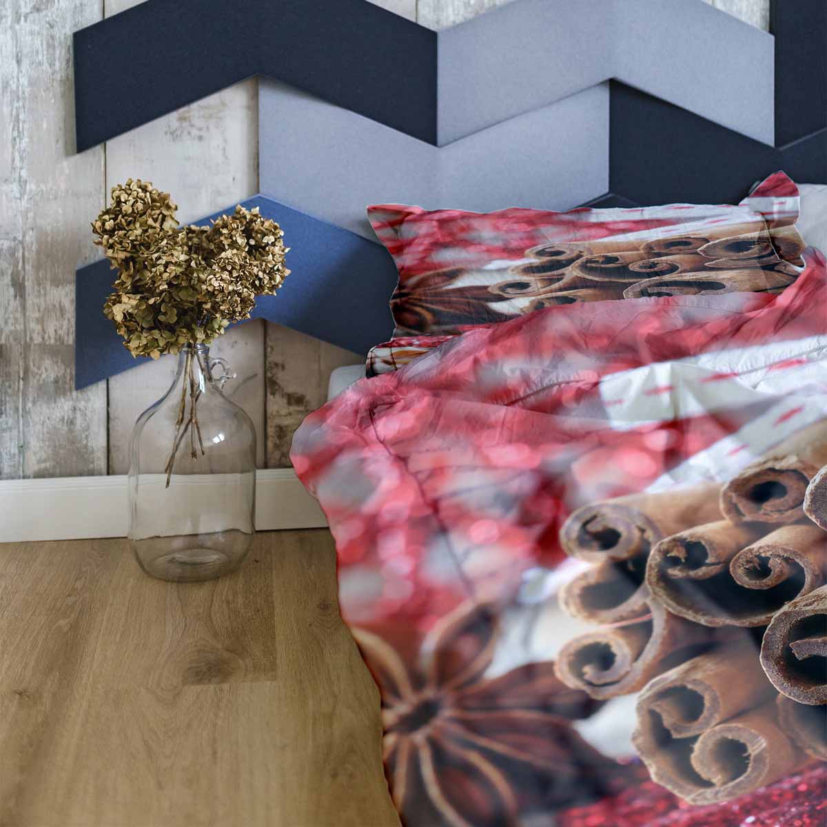 Set di biancheria da letto con coperte terapeutiche e stecche di cannella