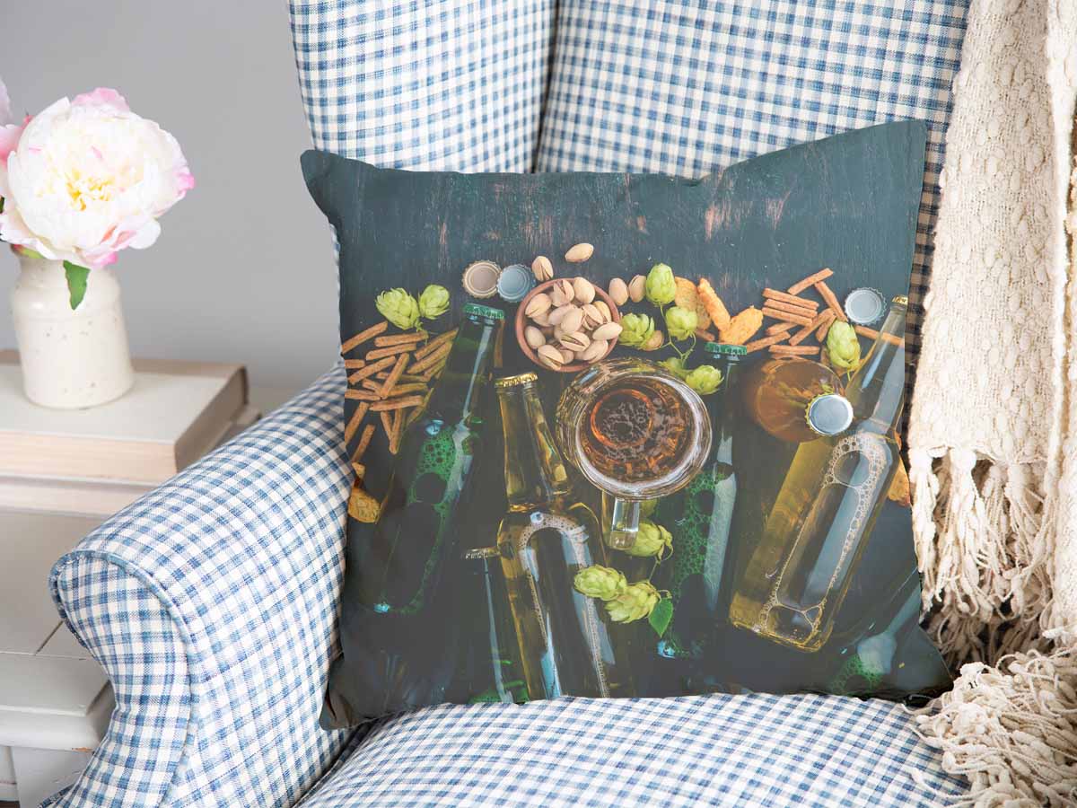 Cuscino salute serata italiana