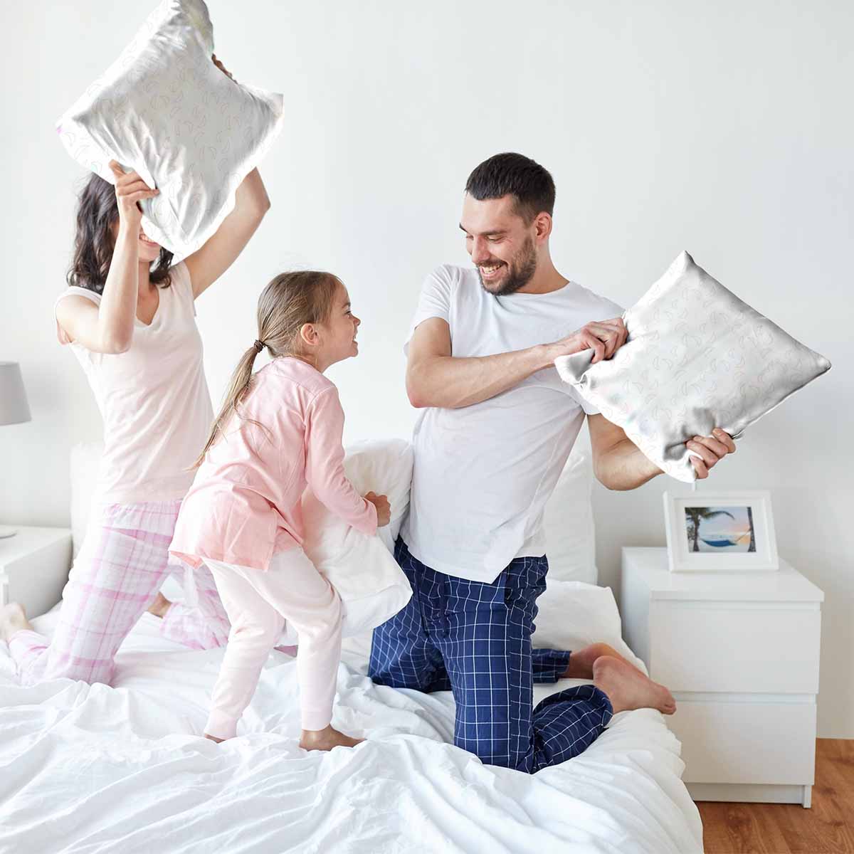 Cuscino sanitario bianco con mezze lune