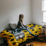 Coperta terapeutica originale - Rivestimento in cotone giallo con dinosauri