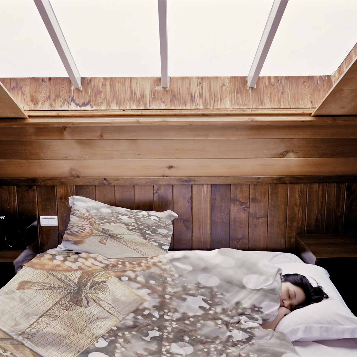 Set di biancheria da letto con coperta terapeutica e regalo dorato