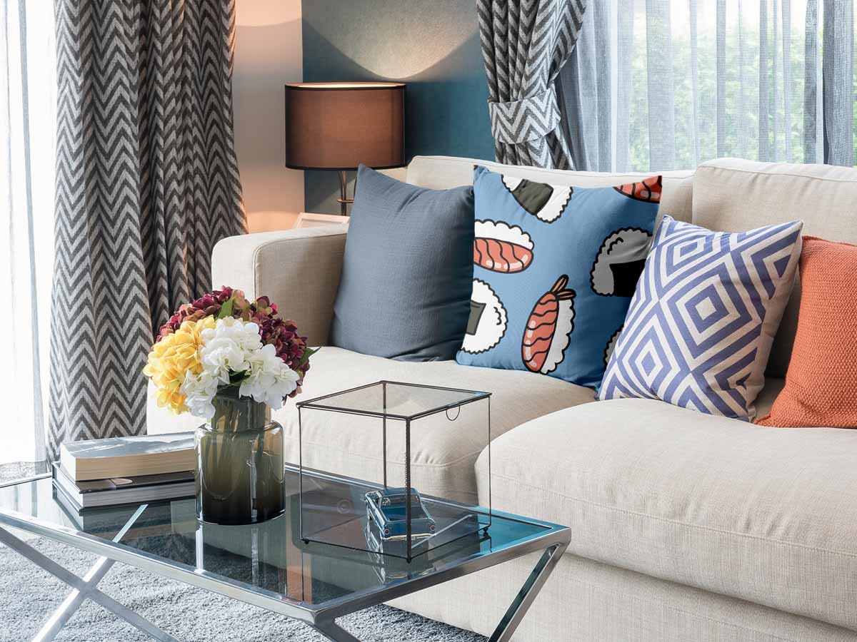 Cuscino sanitario con sashimi