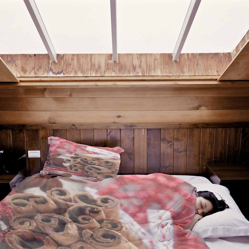 Coperta terapeutica originale - Rivestimento in cotone con stecche di cannella