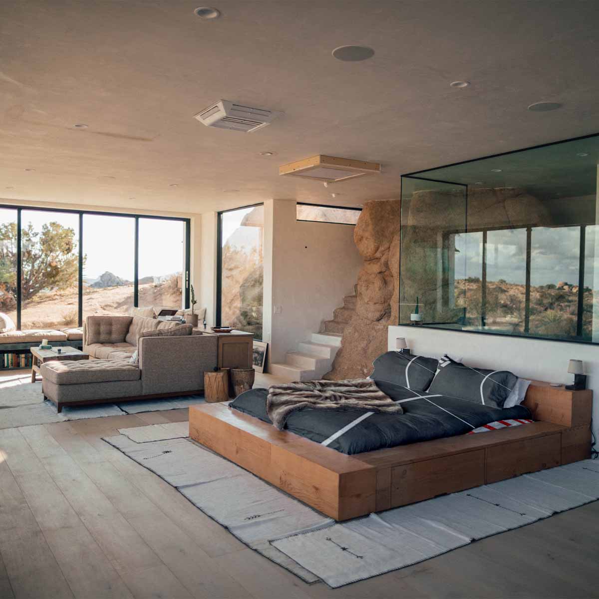 Coperta terapeutica originale - Rivestimento in cotone grigio scuro con striscia bianca