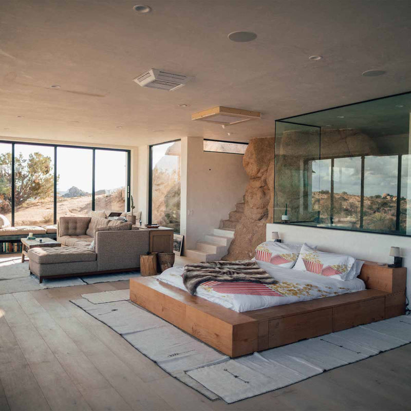 Coperta terapeutica originale - Rivestimento in cotone bianco con popcorn