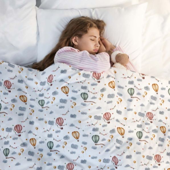 Coperta terapeutica originale - Rivestimento in cotone Mongolfiera