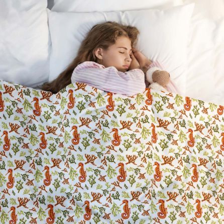 Coperta terapeutica originale - Rivestimento in cotone cavalluccio marino