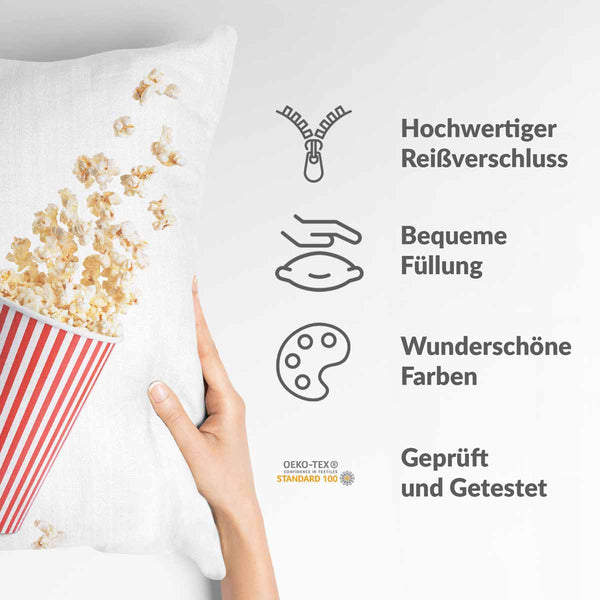 Cuscino sanitario bianco con popcorn