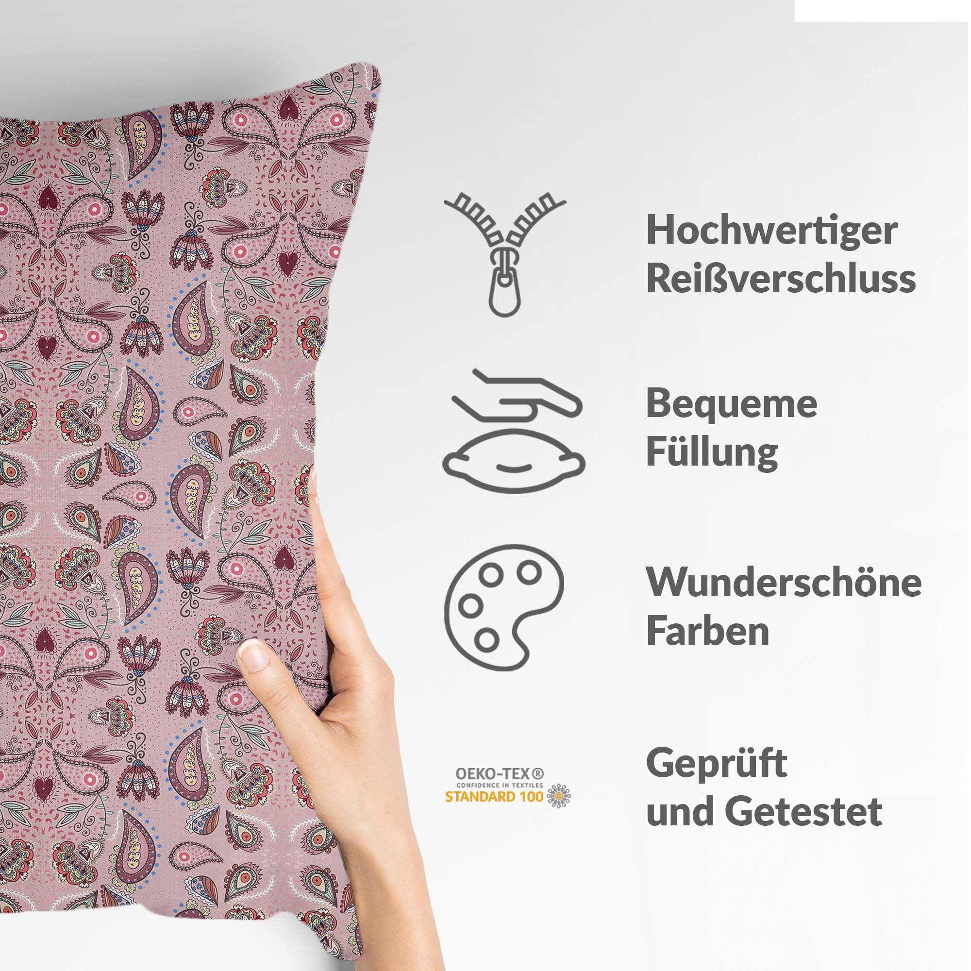 Cuscino salute Mandala rosa