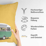 Cuscino sanitario giallo con bus