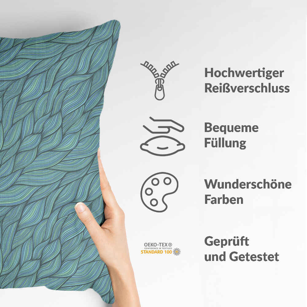 Cuscino sanitario intrecciato verde