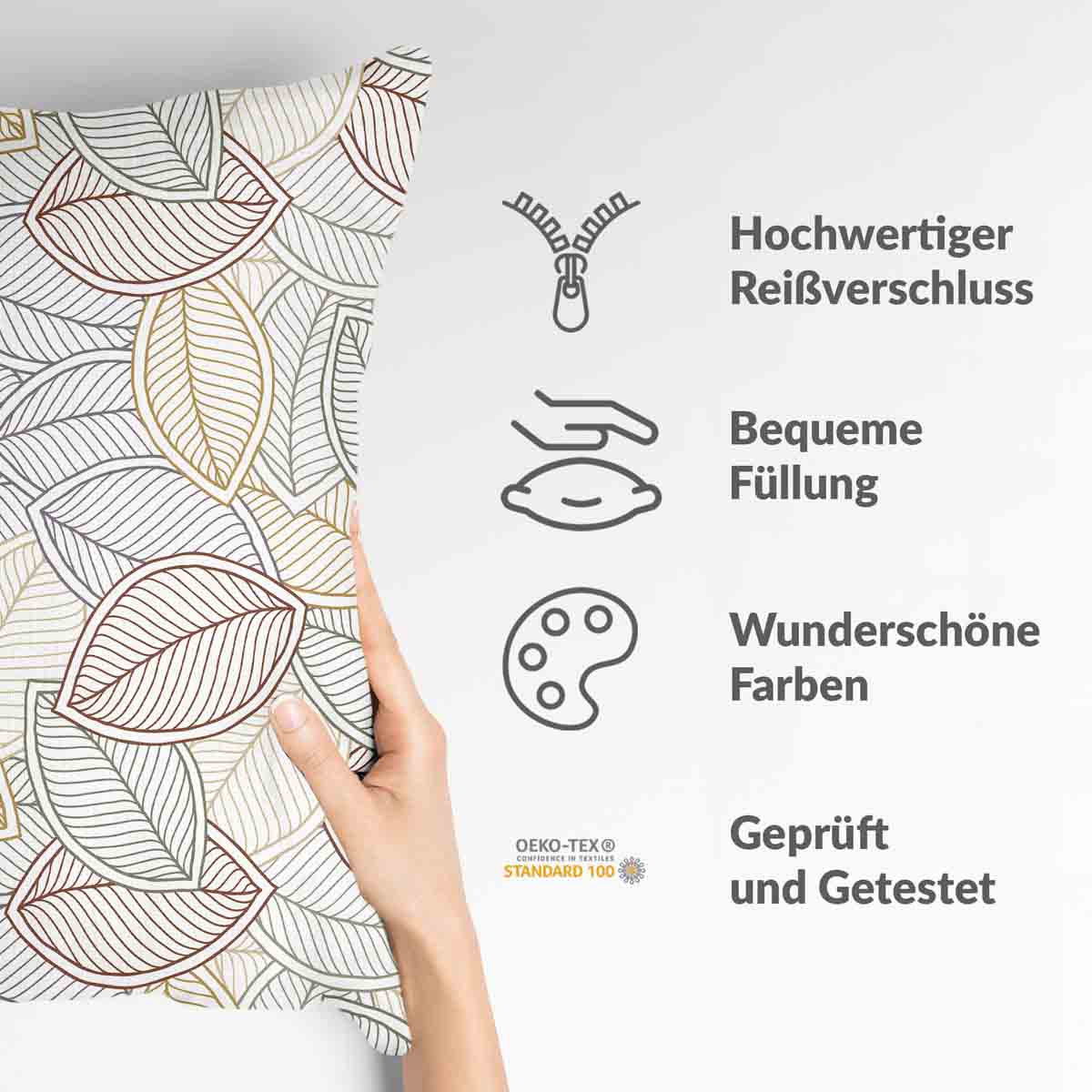 Cuscino sanitario foglie di palma colorate