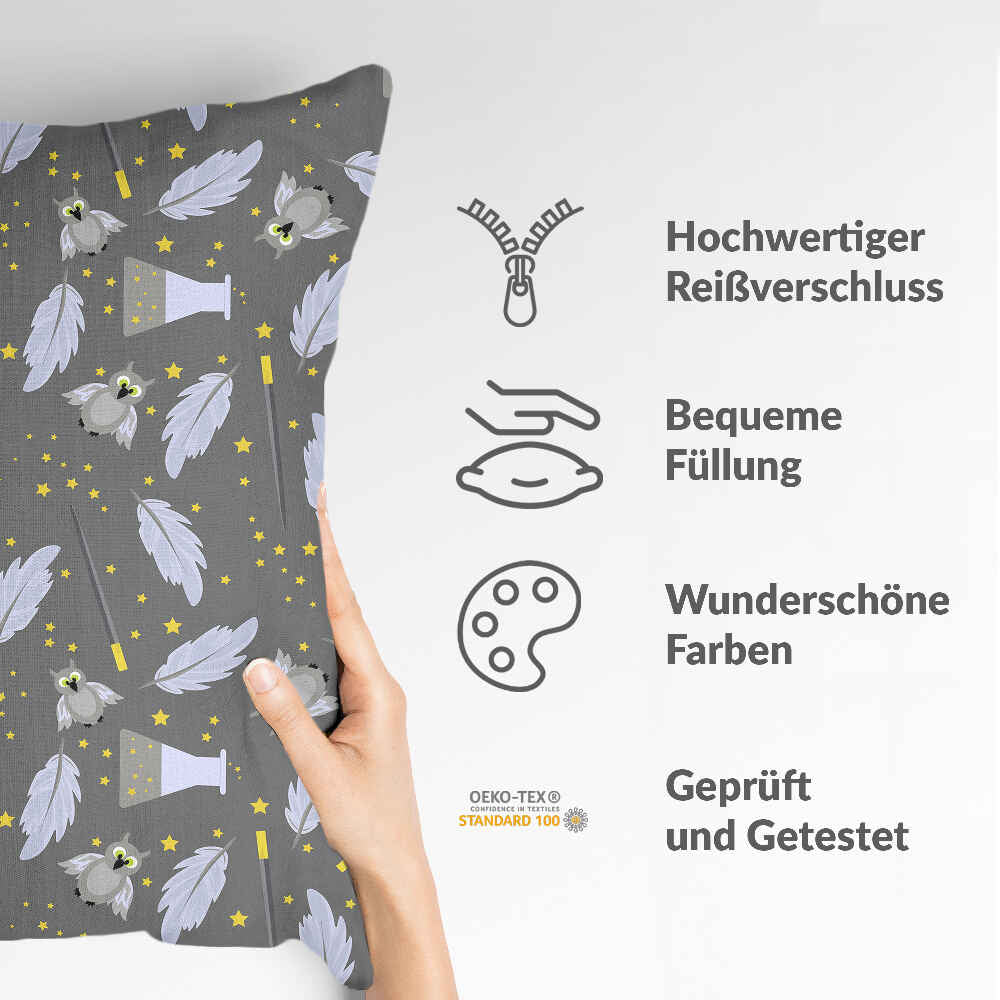 Cuscino sanitario nero bacchetta magica