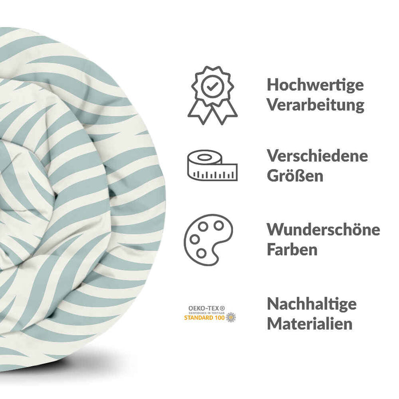 Set di biancheria da letto con coperte terapeutiche onde astratte
