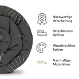 Coperta terapeutica originale - Rivestimento in cotone nero con tarma