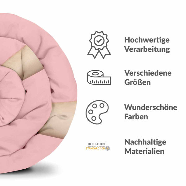 Set di biancheria da letto con coperta terapeutica rosa con frutto del drago