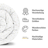 Coperta terapeutica originale - Rivestimento in cotone bianco con stelle e puntini