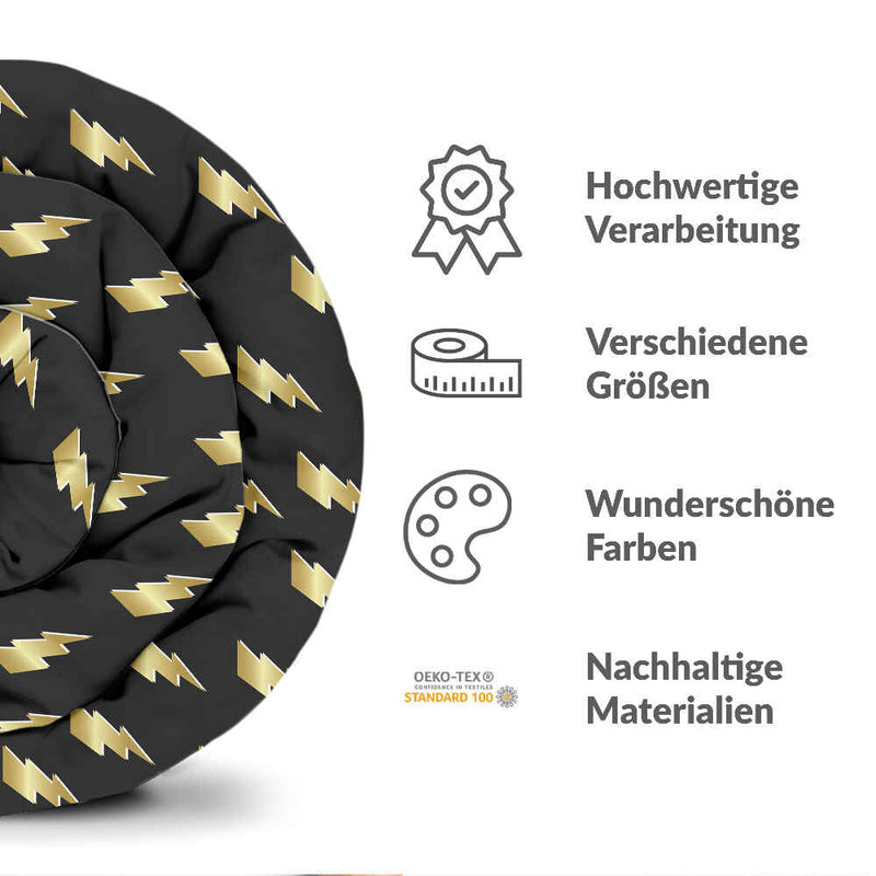 Coperta terapeutica originale - Rivestimento in cotone nero con Harry Blitz