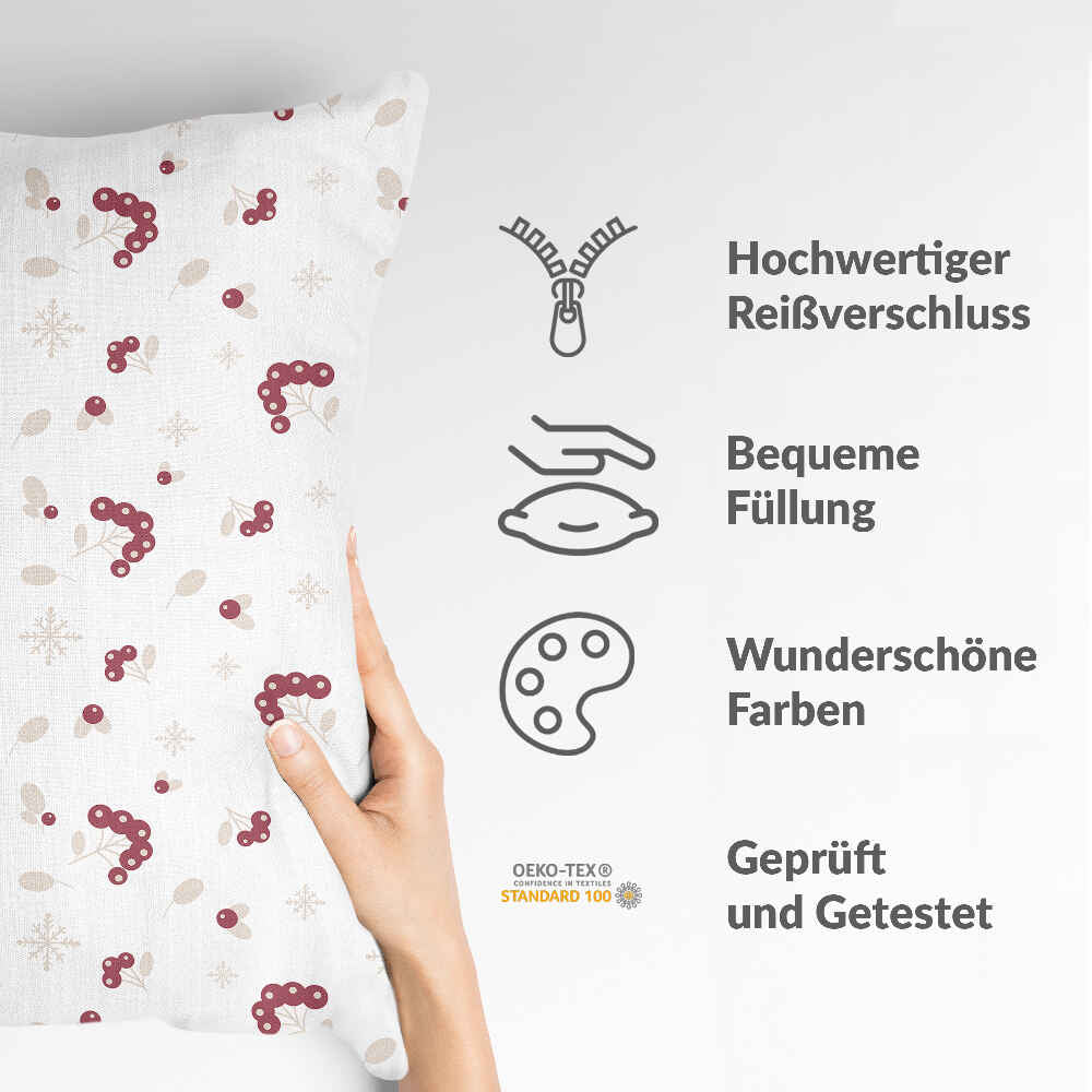 Cuscino sanitario con cespuglio di bacche