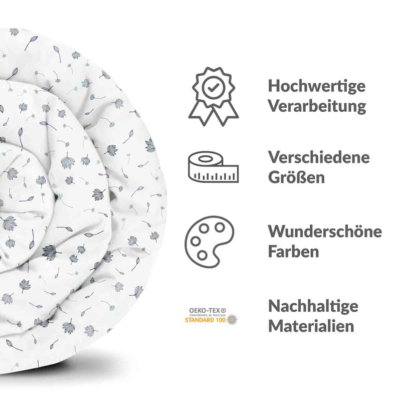 Set di biancheria da letto con coperte terapeutiche foglie volanti