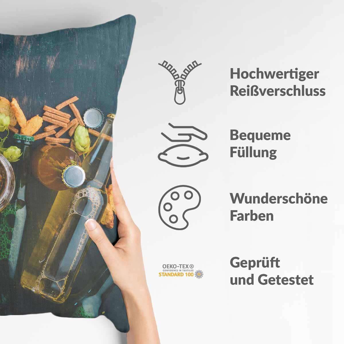 Cuscino salute serata italiana