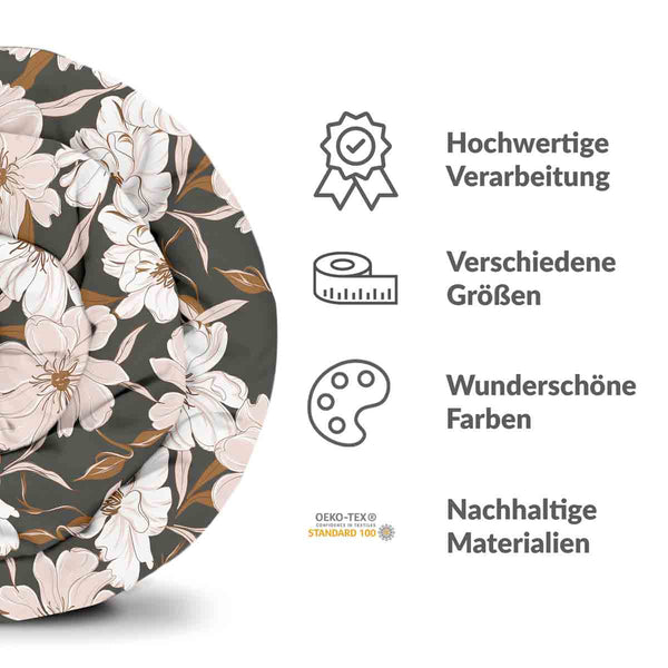 Set di biancheria da letto con coperte terapeutiche e fiori di aster rosa