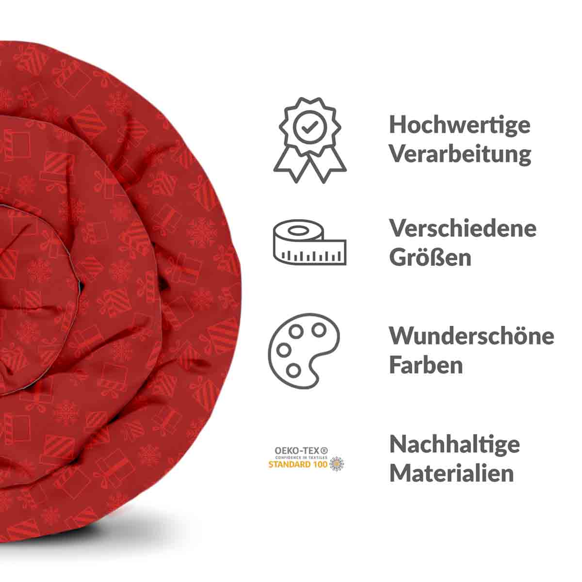 Coperta terapeutica originale - Rivestimento in cotone rosso Regali