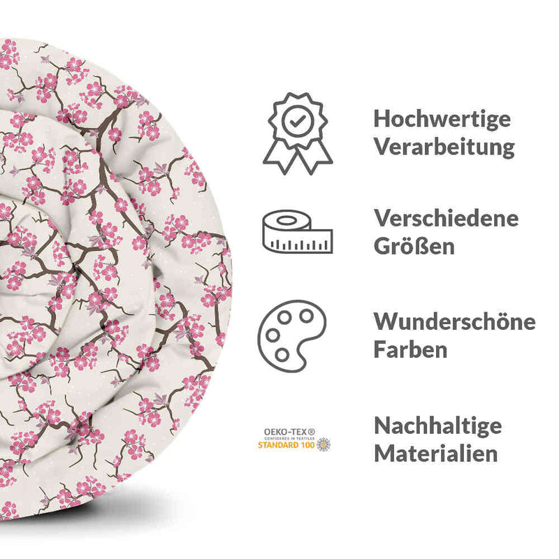 Coperta terapeutica originale - Rivestimento in cotone fiore di ciliegio giapponese