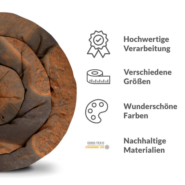 Set di biancheria da letto con coperta terapeutica Terra marrone