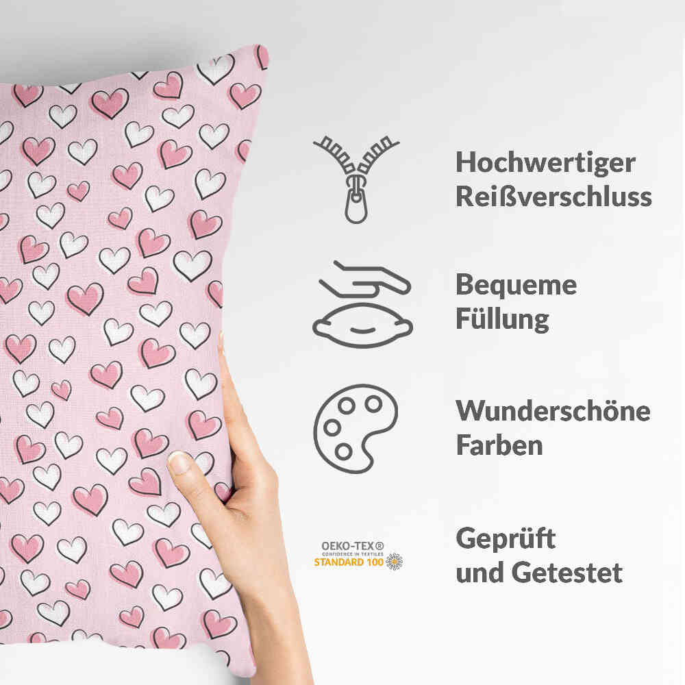 Cuscino salute dolci cuoricini