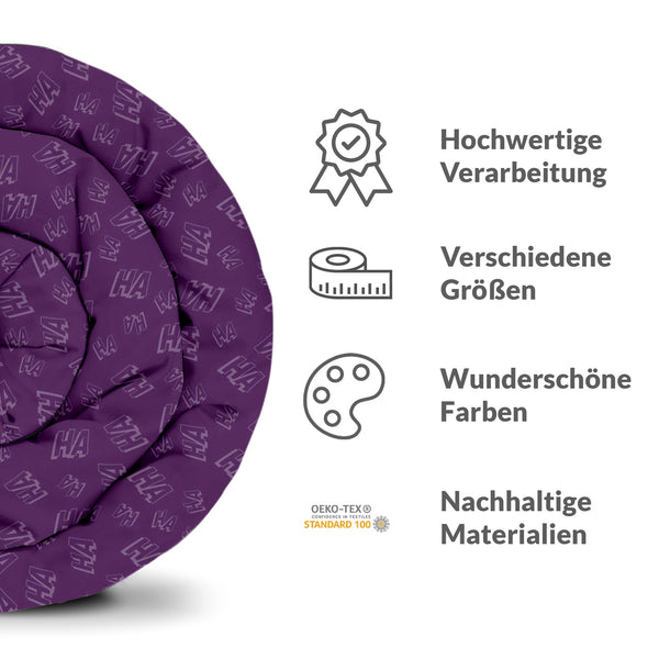 Coperta terapeutica originale - Rivestimento in cotone viola Why So Serious?
