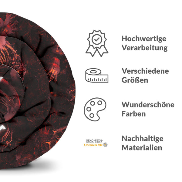 Set di biancheria da letto con coperta terapeutica rosso scritta The Matrix