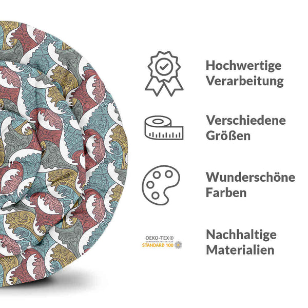 Set di biancheria da letto con coperte terapeutiche onde colorate