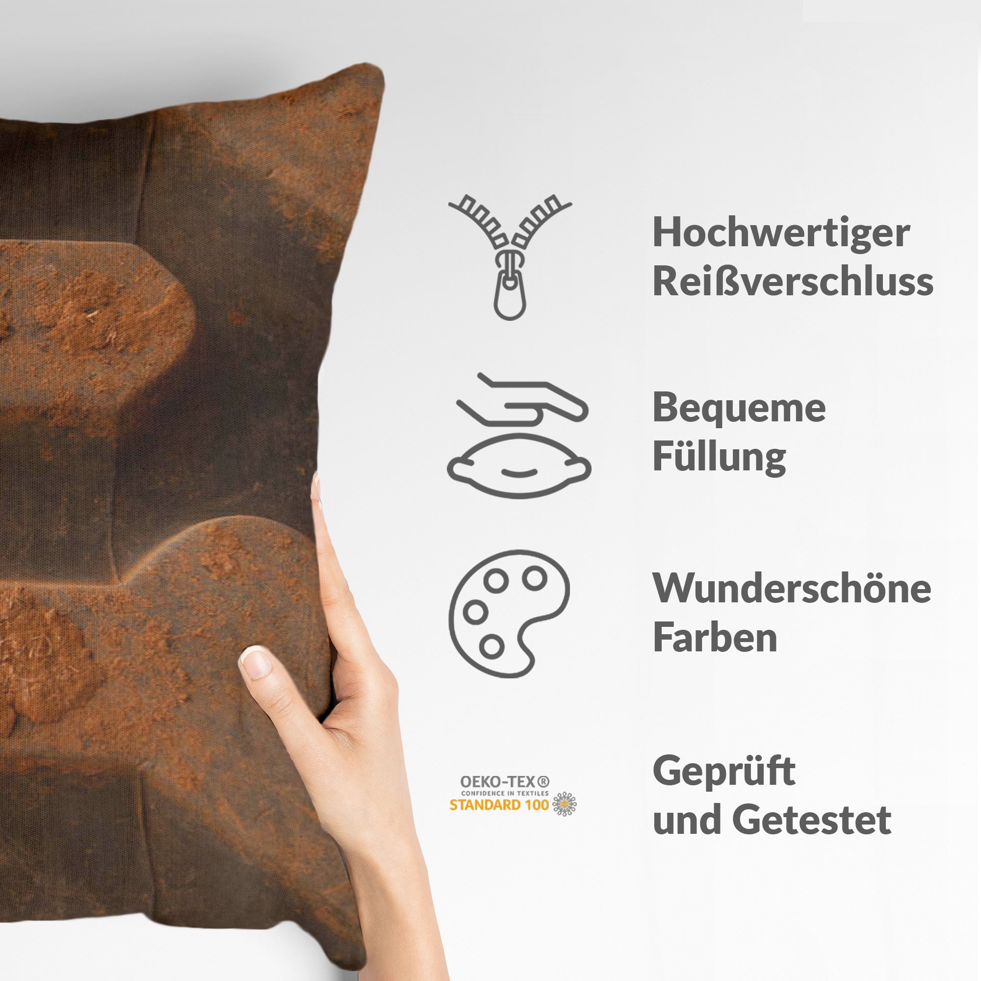 Cuscino salute Terra marrone