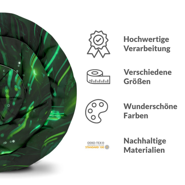 Coperta terapeutica originale - Rivestimento in cotone verde con caratteri cinesi