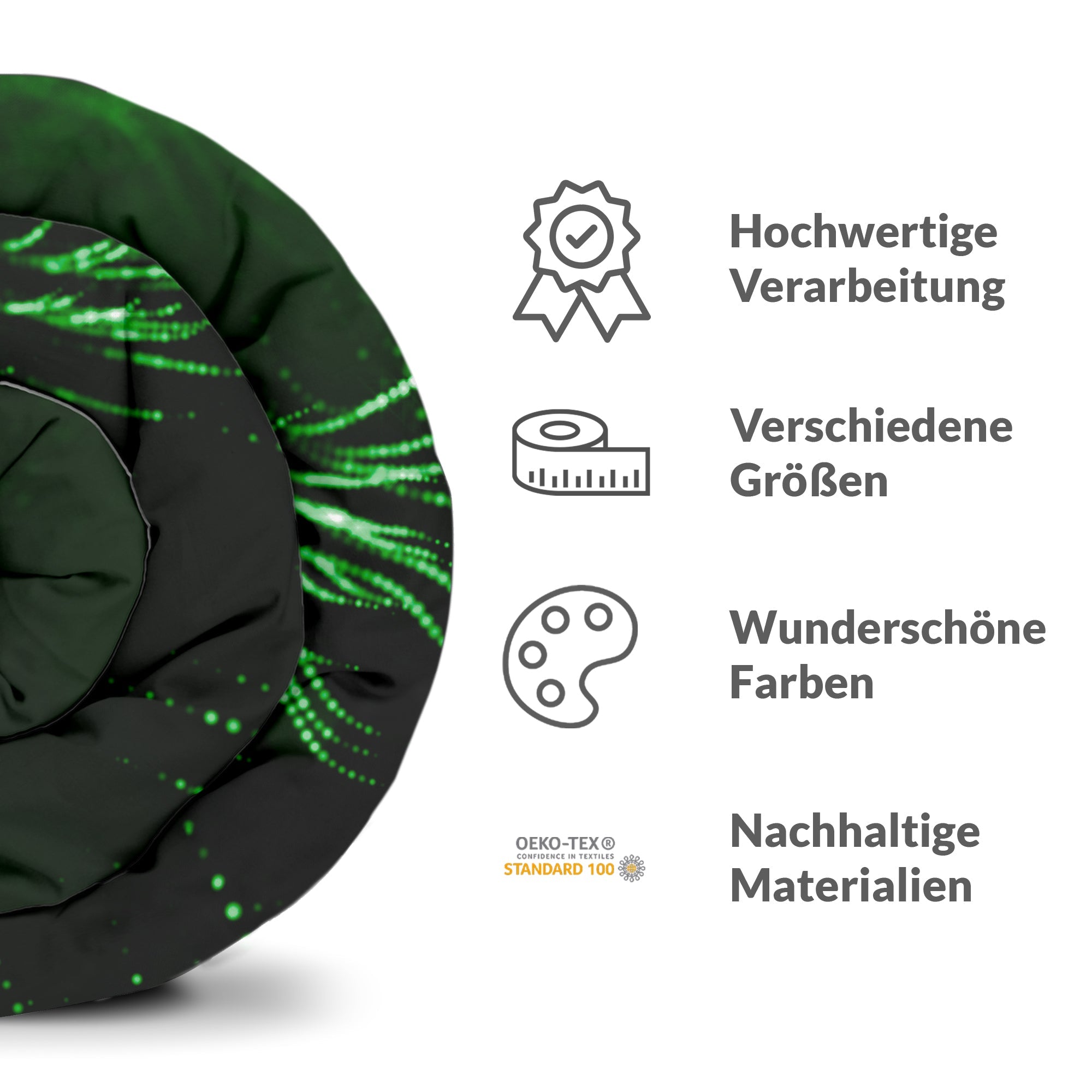 Set di biancheria da letto con coperta terapeutica verde Looks Like