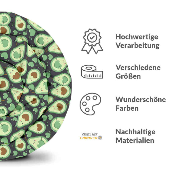 Set di biancheria da letto con coperte terapeutiche Avocado verde