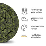 Coperta terapeutica originale - Rivestimento in cotone con foglia di canapa